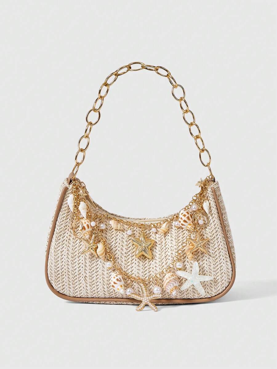 Viva Strut Summer Seaside Vacation Straw Bag