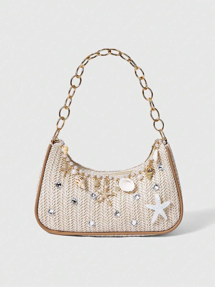 Viva Strut Summer Seaside Vacation Straw Bag