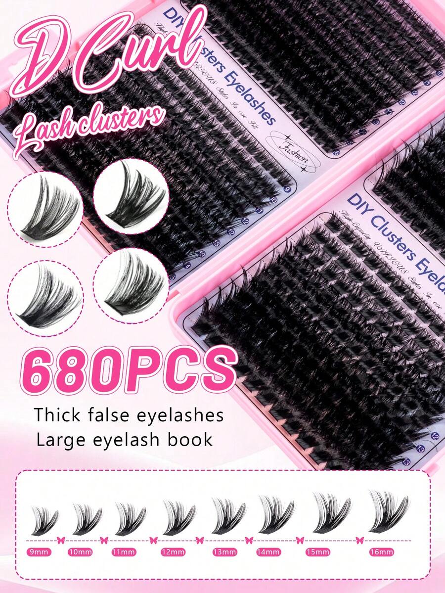 MEM Eyelash Extension Kit, DIY Eyelash Extension Set