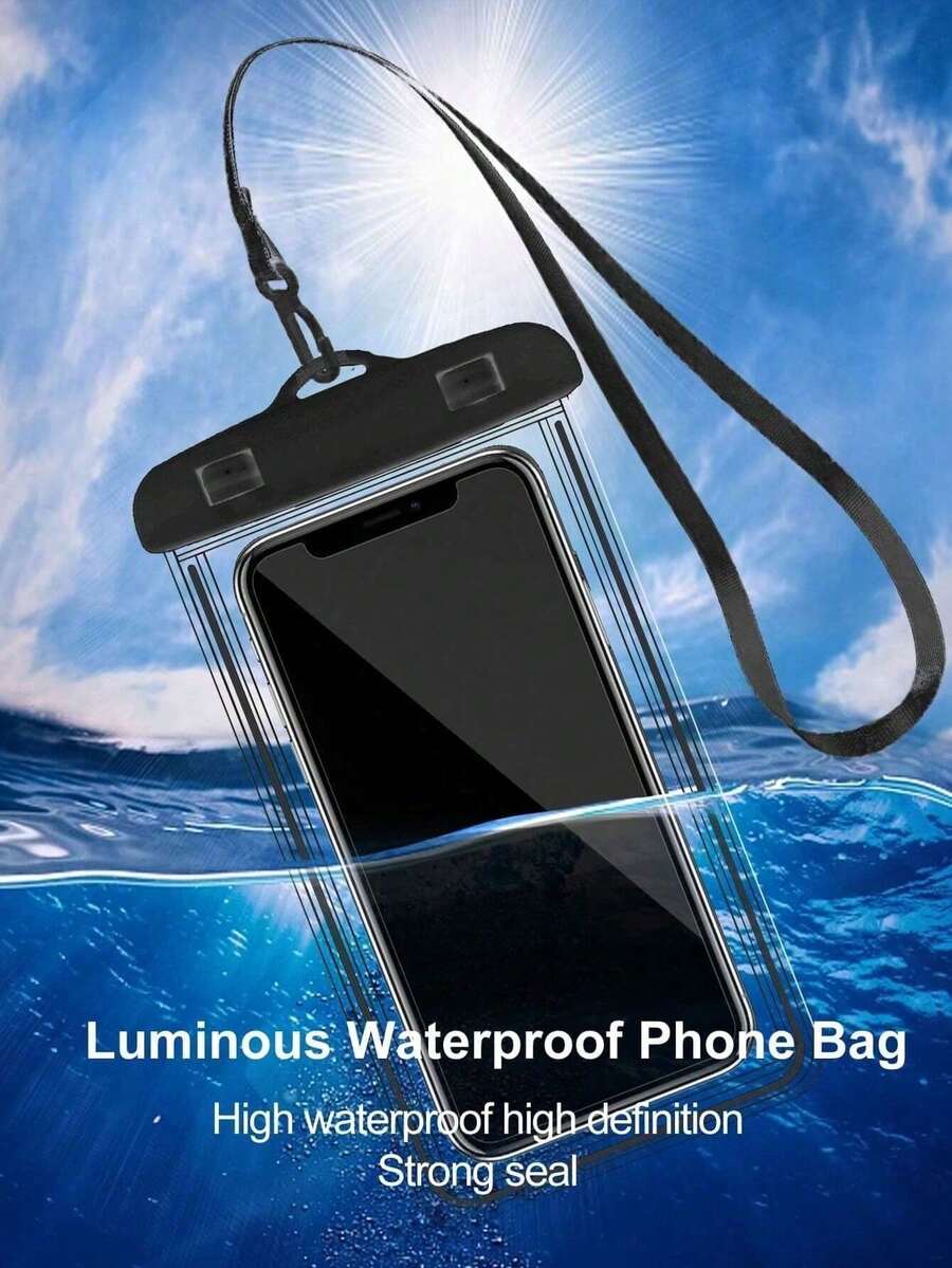 PVC Waterproof Phone Pouch With Lanyard