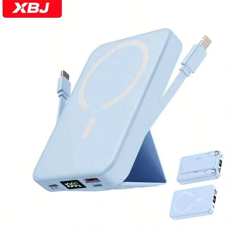 GAWFOLK Pink 10000mAh Power Bank With Stand