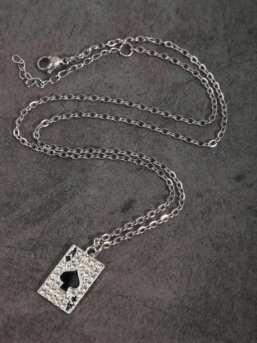 Vintage Gothic Style Rhinestone Cross Necklace
