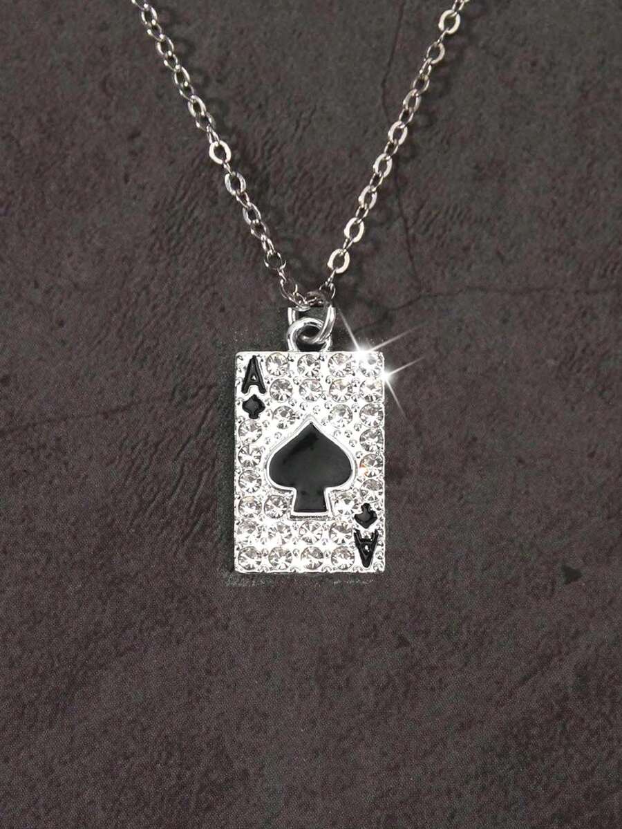 Vintage Gothic Style Rhinestone Cross Necklace