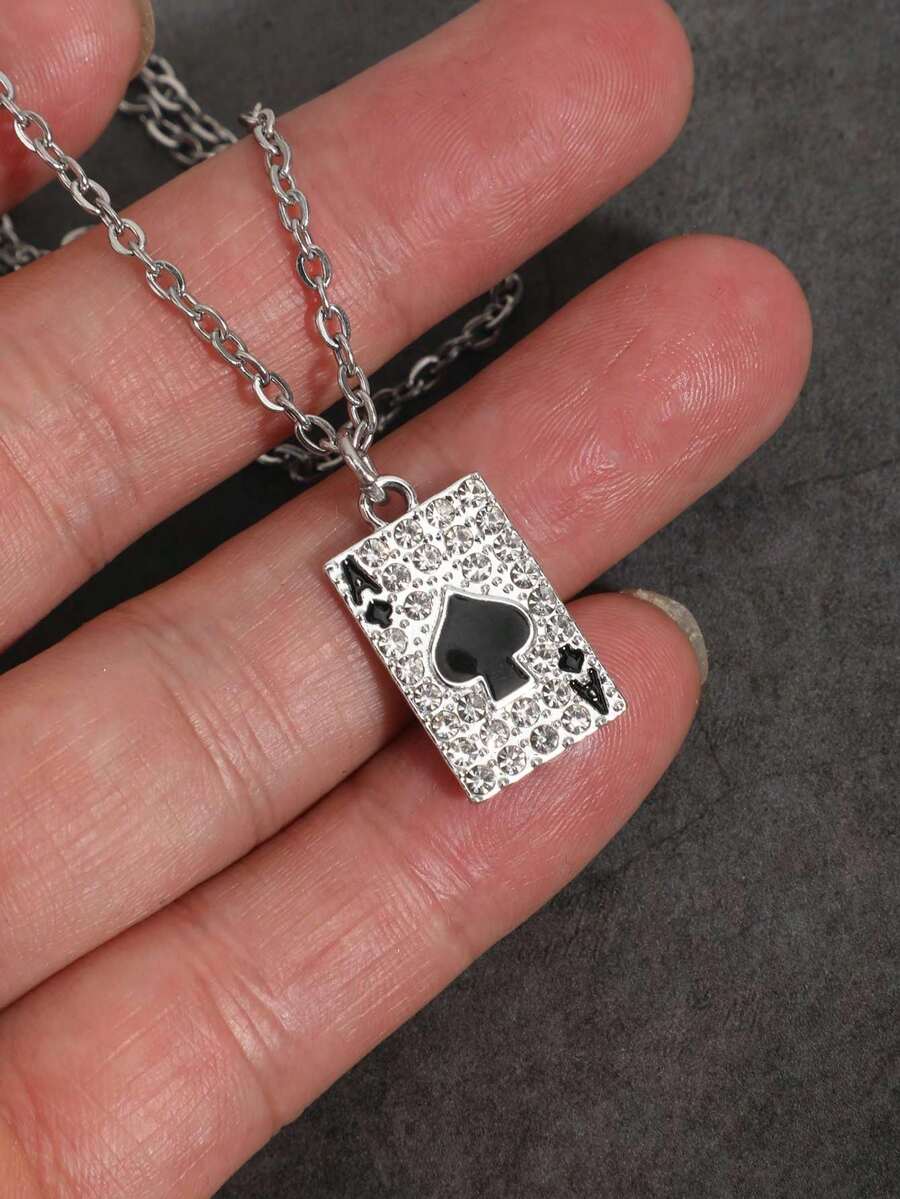 Vintage Gothic Style Rhinestone Cross Necklace