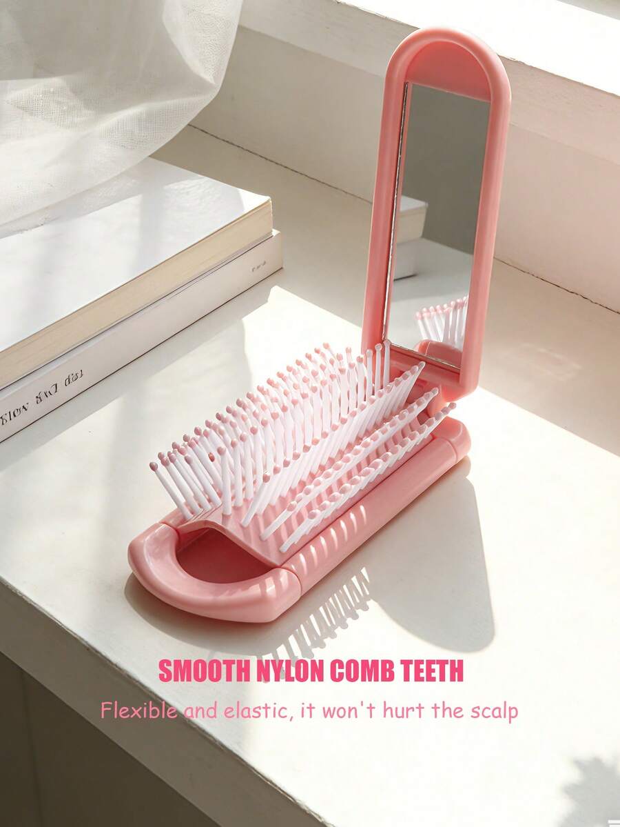 X Milania 1pc Foldable Comb - Cream Color