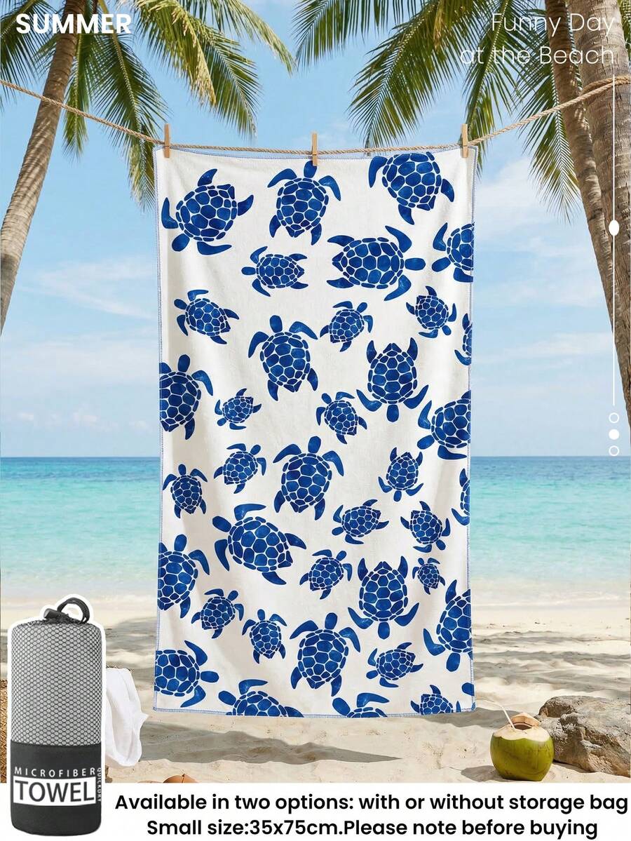 Printed Beach Towel, Flamingo Pattern Swimwear