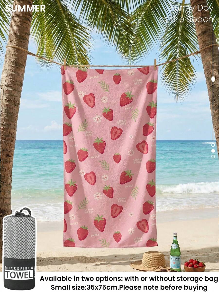 Printed Beach Towel, Flamingo Pattern Swimwear