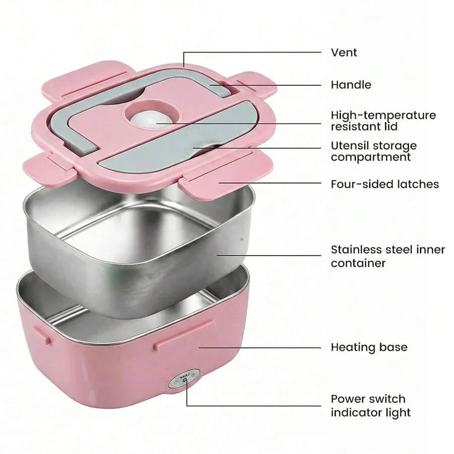 Electric Lunch Box Food Heater 40W Heated Lunch Box