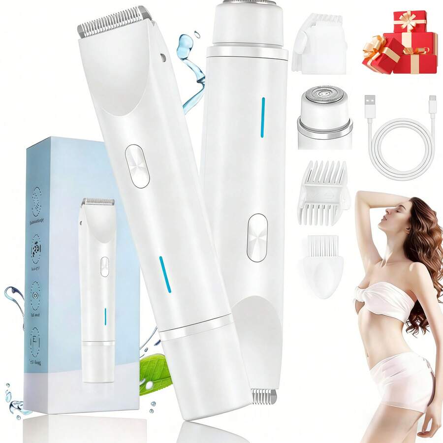 2 In 1 Women Electric Razor & Bikini Trimmer