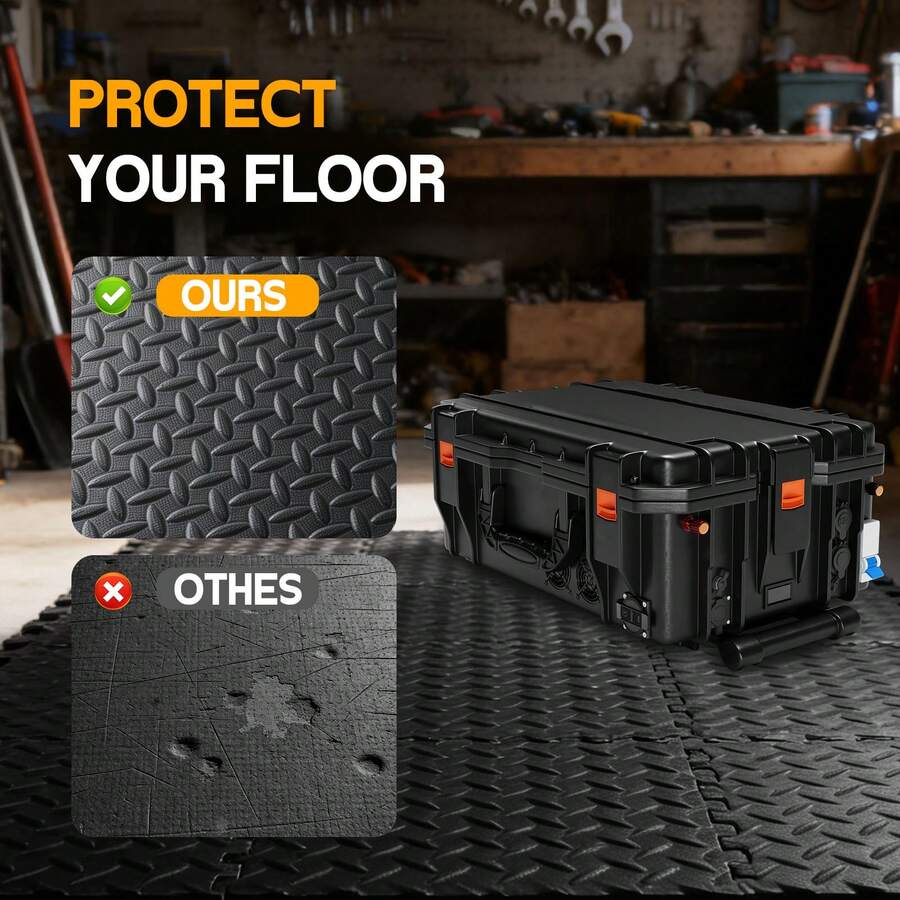 Puzzle Exercise Mat ½ In, EVA Interlocking Foam Floor Tiles For Home Gym