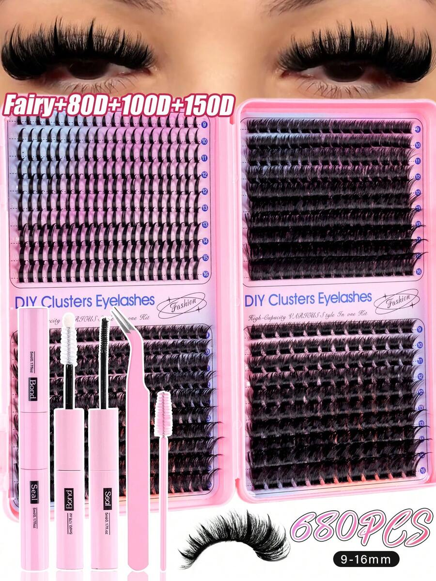 MEM Eyelash Extension Kit, DIY Eyelash Extension Set