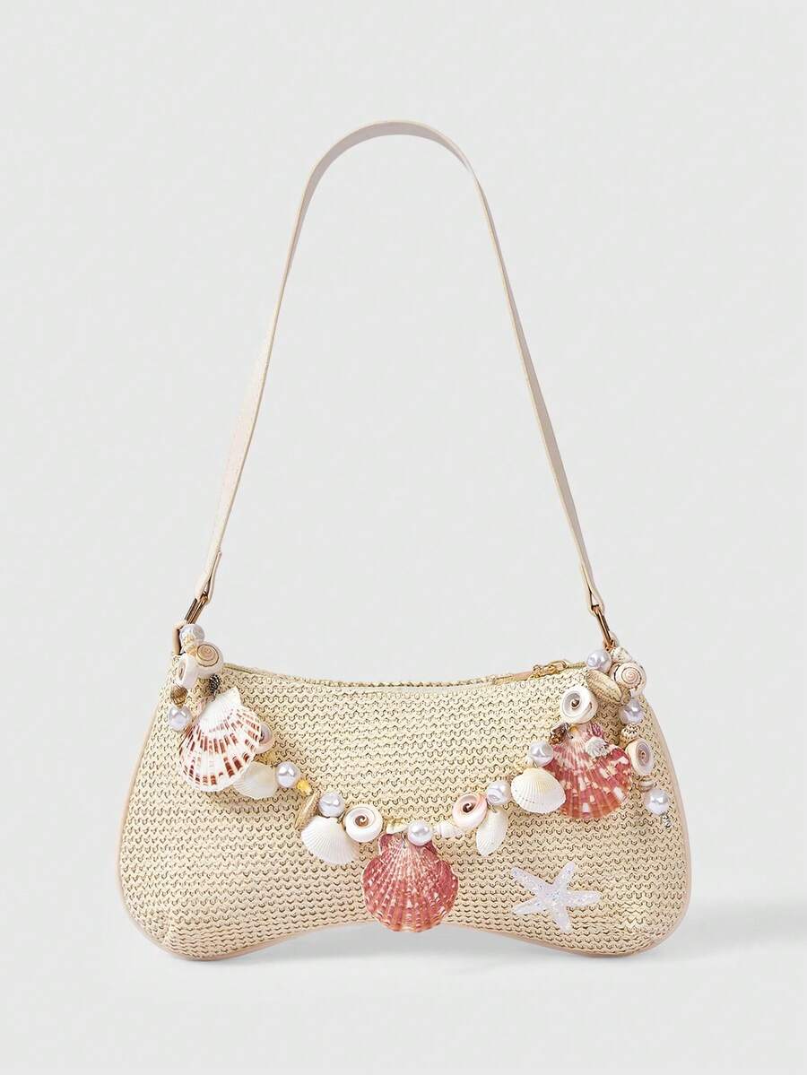 Viva Strut Summer Seaside Vacation Straw Bag