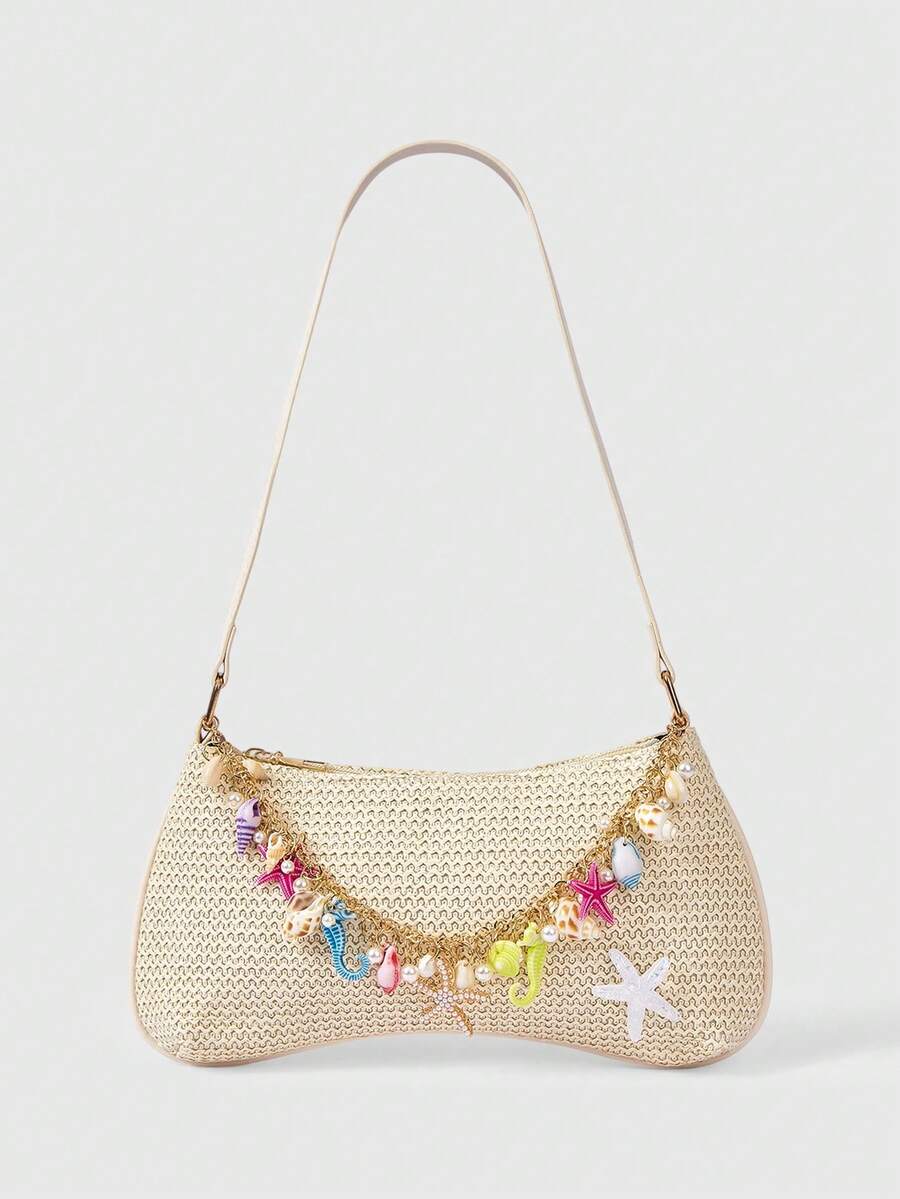 Viva Strut Summer Seaside Vacation Straw Bag