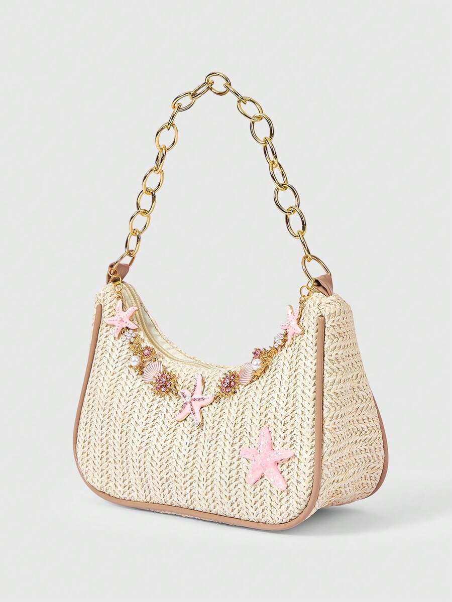 Viva Strut Summer Seaside Vacation Straw Bag