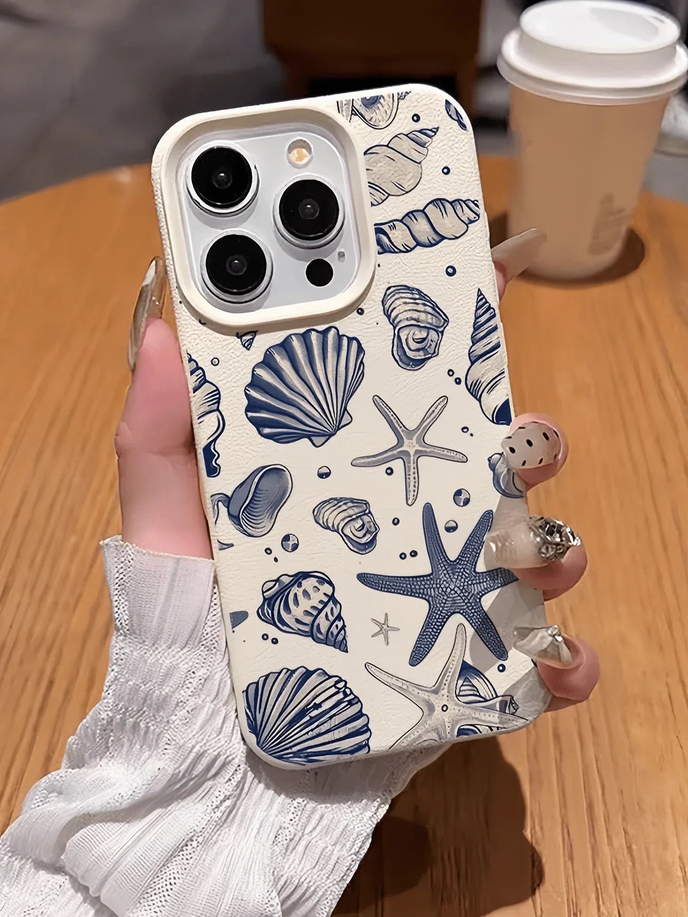 Iphone Pink White TPU Fashion Shockproof Mobile Cover