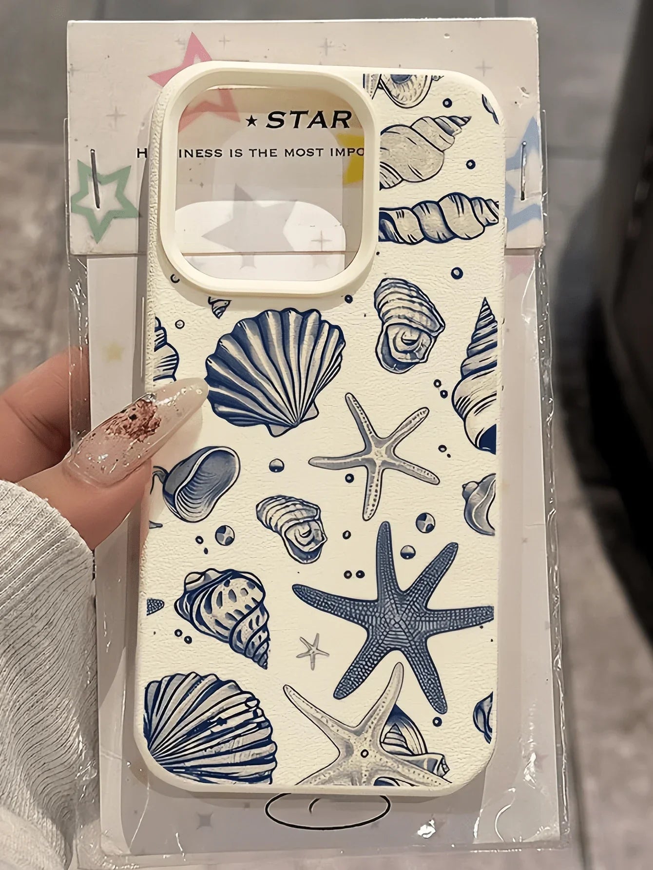 Iphone Pink White TPU Fashion Shockproof Mobile Cover