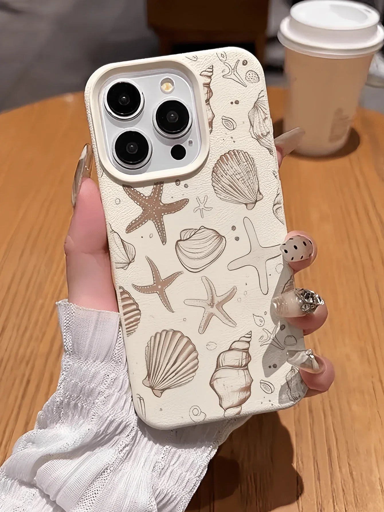 Iphone Pink White TPU Fashion Shockproof Mobile Cover