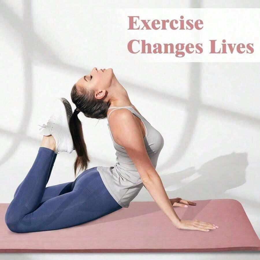 Balance From Yoga Mat 1-Inch Extra Thick High-Density Exercise Mat