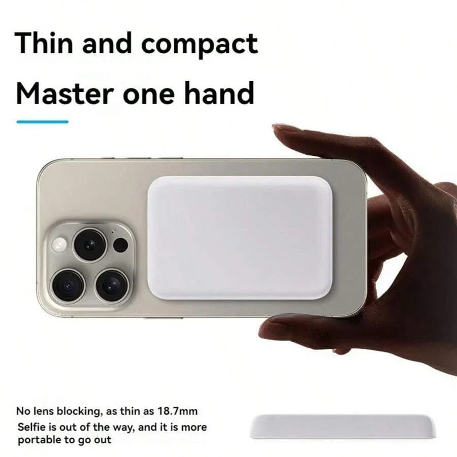 Fast Charging Magnetic Wireless Power Bank With MagSafe Ring Portable Charger