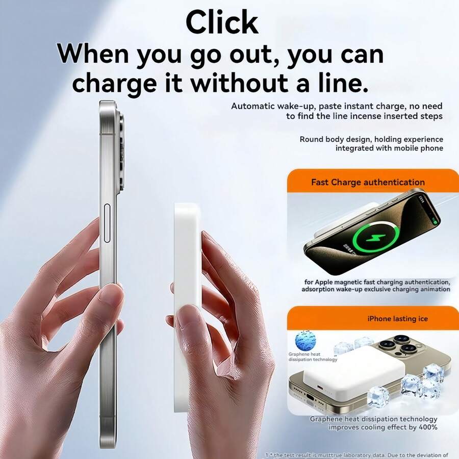 Fast Charging Magnetic Wireless Power Bank