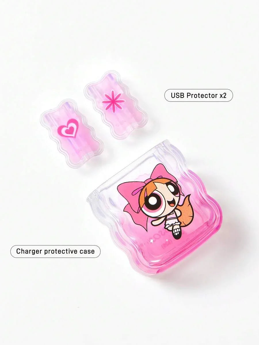 The Power Girl Folding Gradient Charging Head Protective Cover