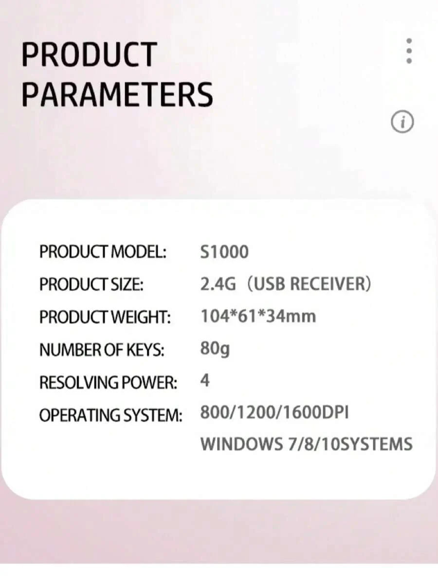 HP Wireless Mouse, Cute Silent, 2.4GHz Stable Connection