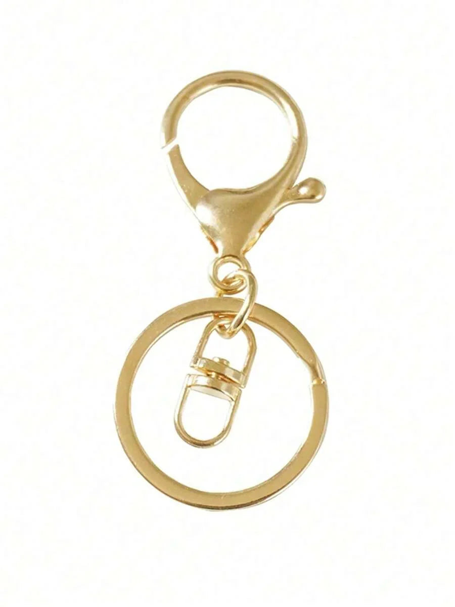 Elegant Metal Heart-Shaped Letter Keychain