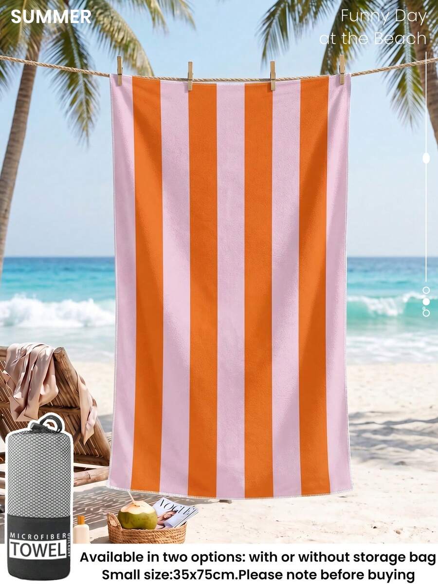Printed Beach Towel, Summer Fruit Pattern Swimwear
