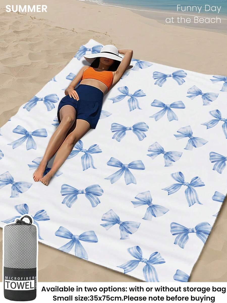 Printed Beach Towel, Summer Fruit Pattern Swimwear
