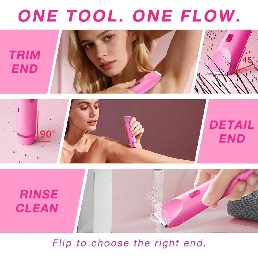2 In 1 Women Electric Razor & Bikini Trimmer