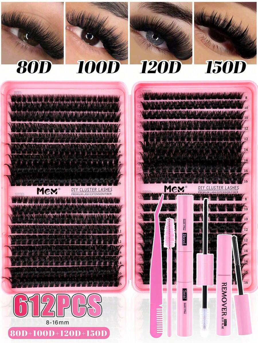 MEM Eyelash Extension Kit, DIY Eyelash Extension Set