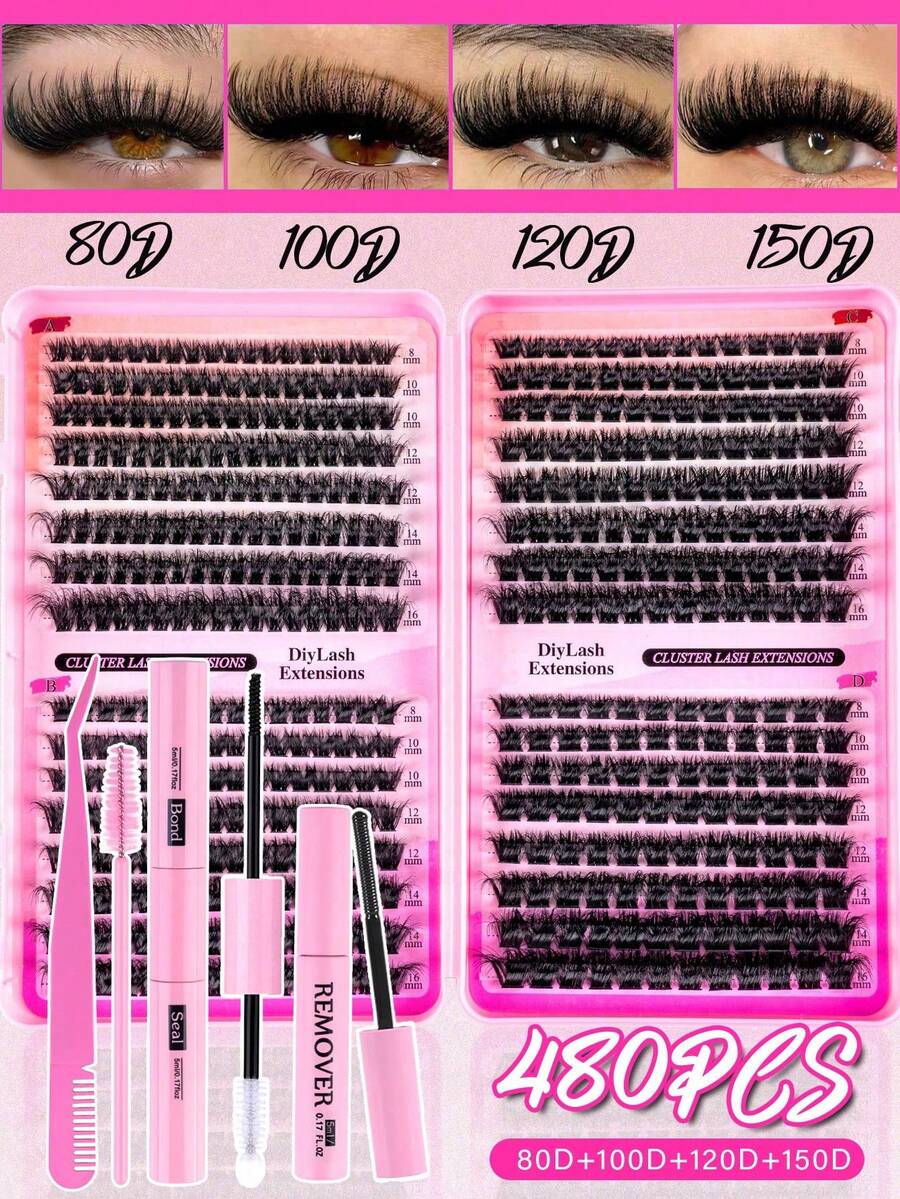 MEM Eyelash Extension Kit, DIY Eyelash Extension Set