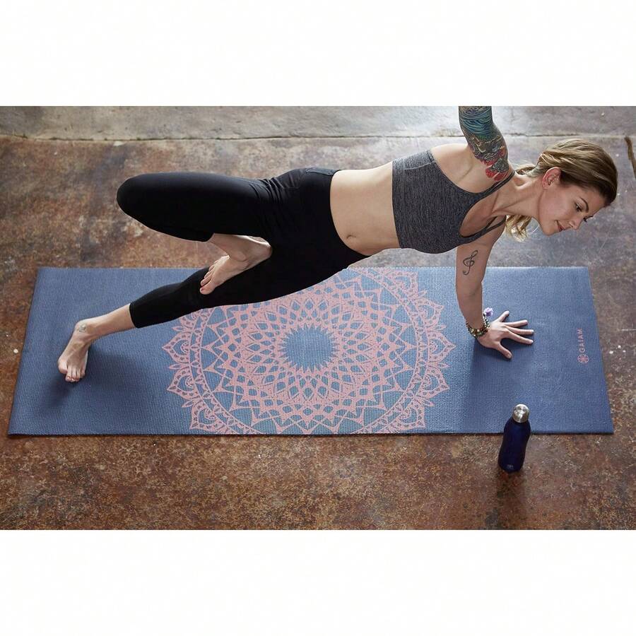 Gaiam Print Yoga Mat, Non Slip Exercise & Fitness Mat