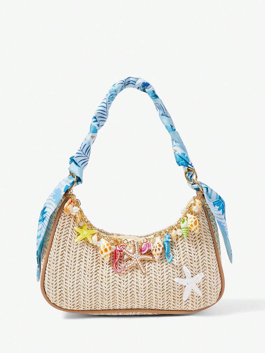 Viva Strut Summer Seaside Vacation Straw Bag