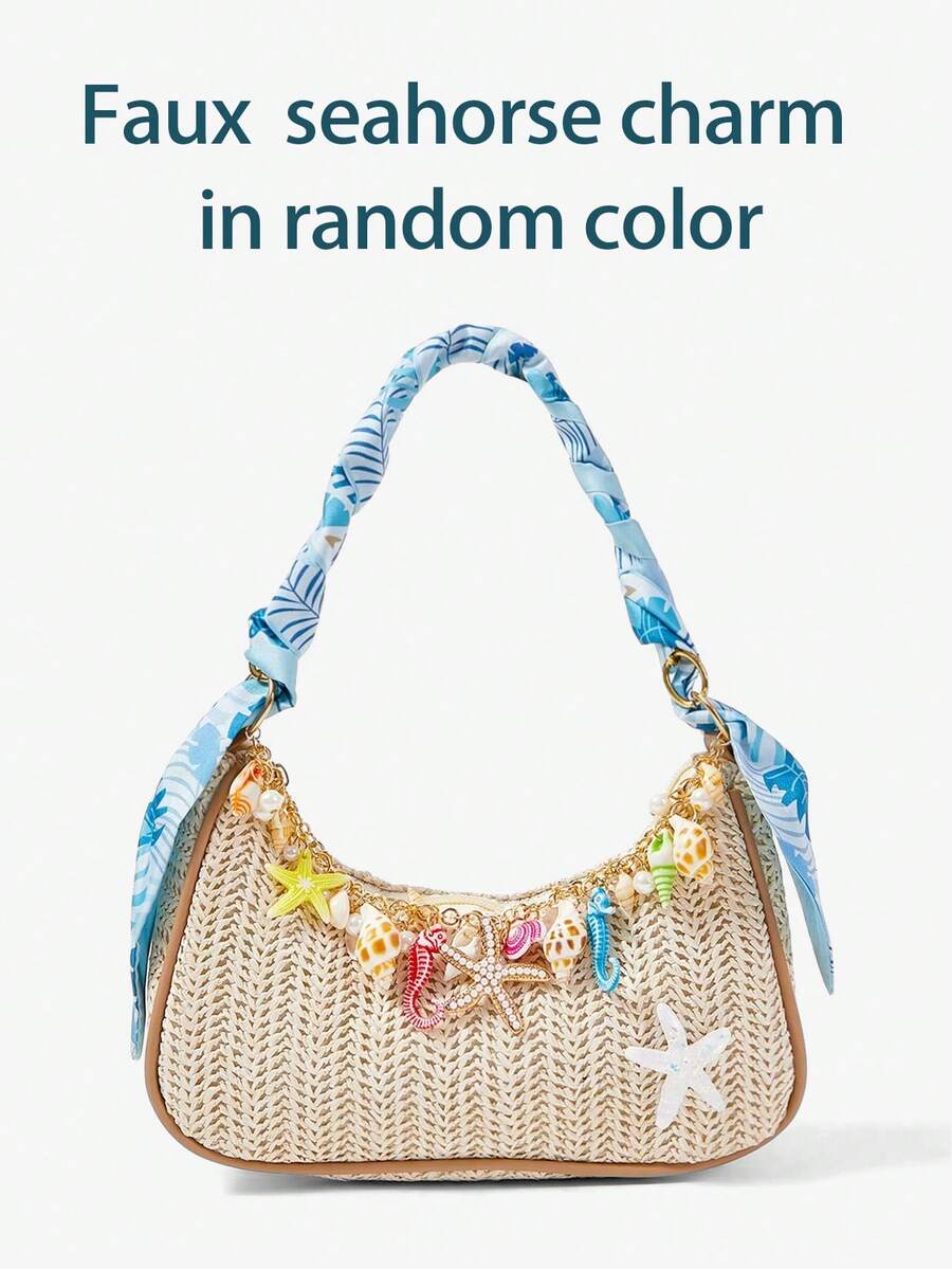 Viva Strut Summer Seaside Vacation Straw Bag