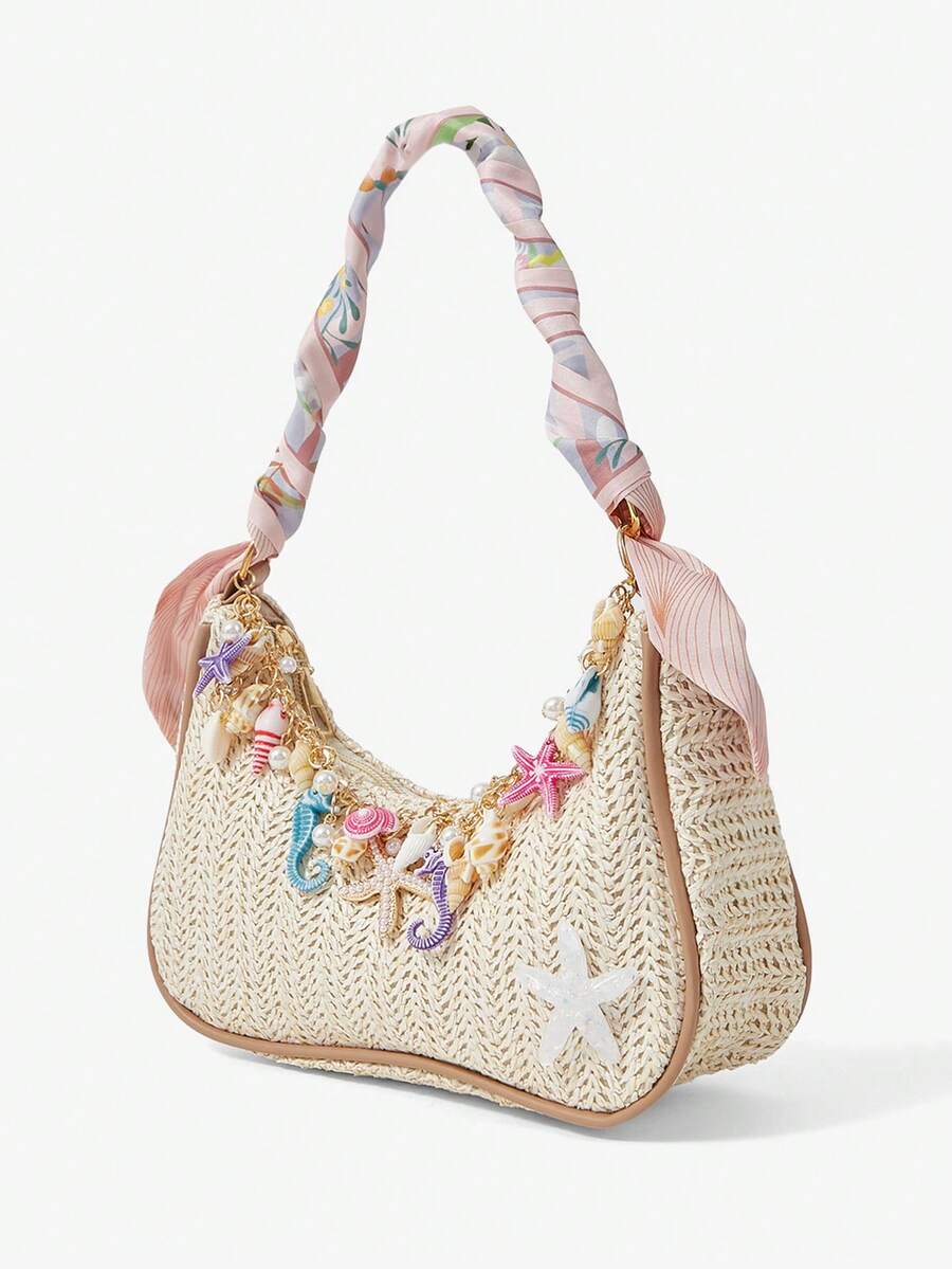 Viva Strut Summer Seaside Vacation Straw Bag