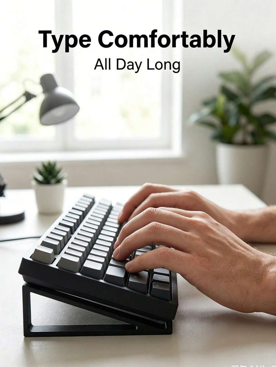2pcs/Set Sleek Keyboard Stand With Ergonomic Angle