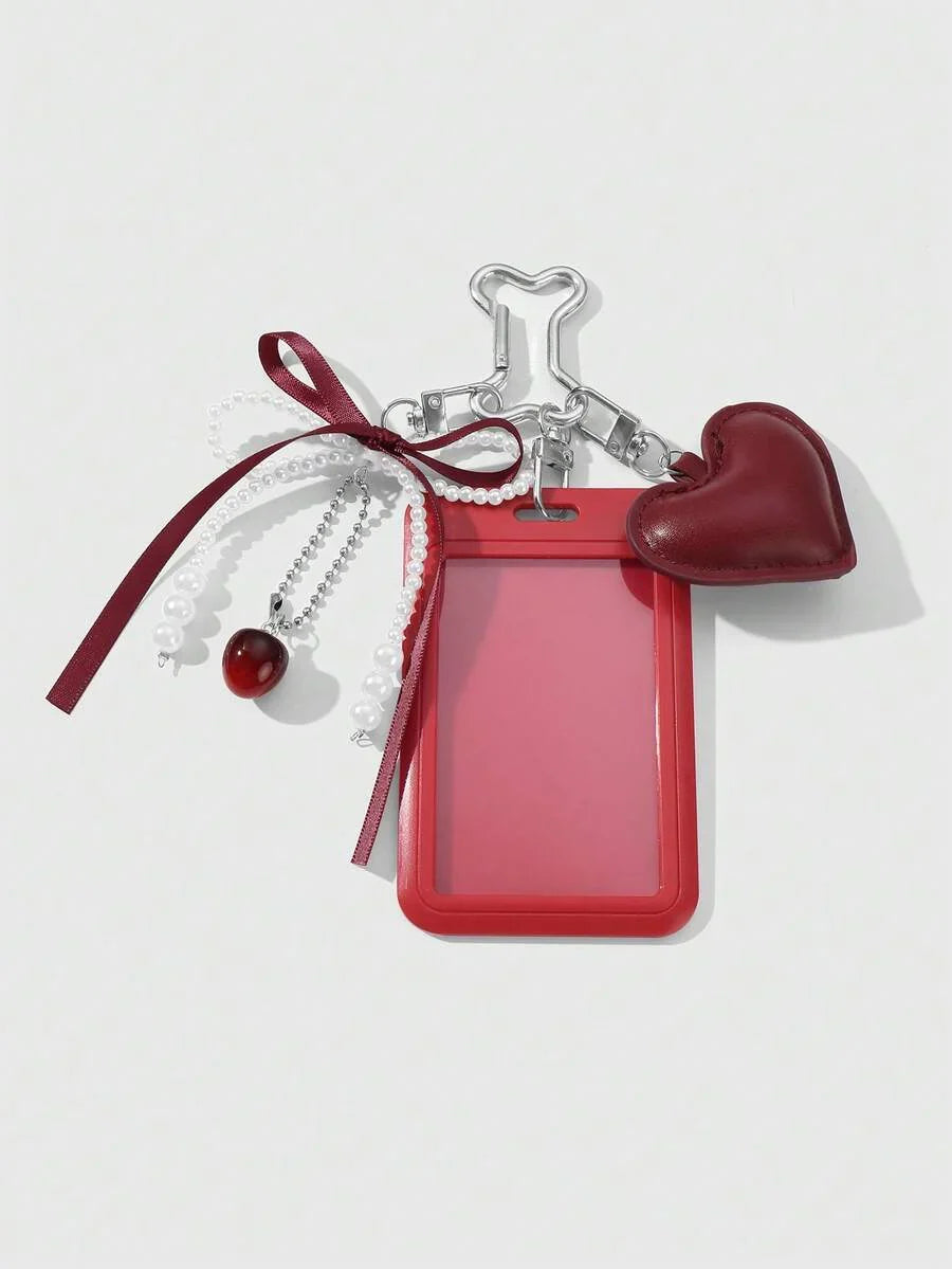 ROMWE Kawaii 1 College Style Red Card Cover