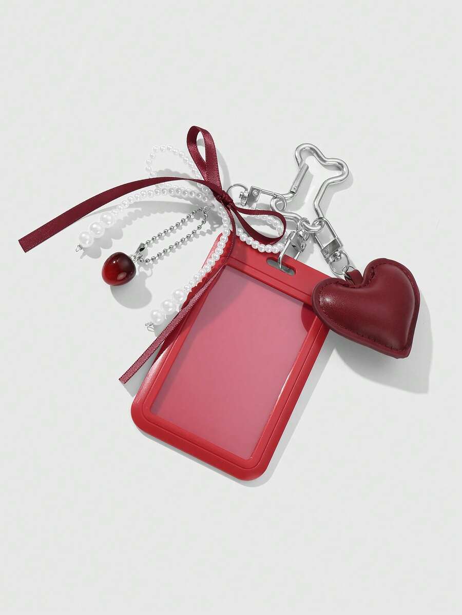 ROMWE Kawaii 1 College Style Red Card Cover
