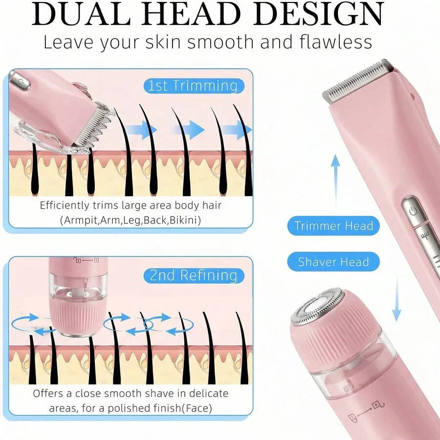 2 In 1 Women Electric Razor & Bikini Trimmer