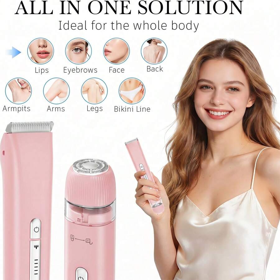 2 In 1 Women Electric Razor & Bikini Trimmer