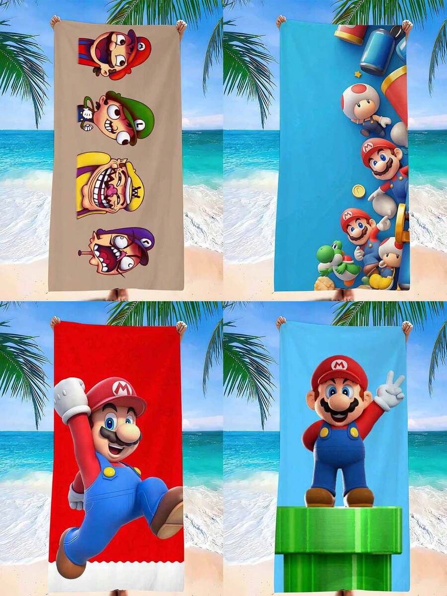 asmodee Mario Theme Beach Towels