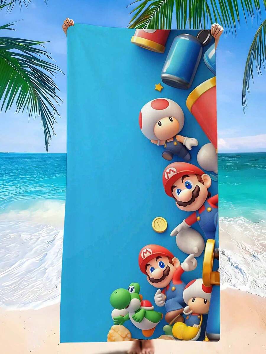 asmodee Mario Theme Beach Towels