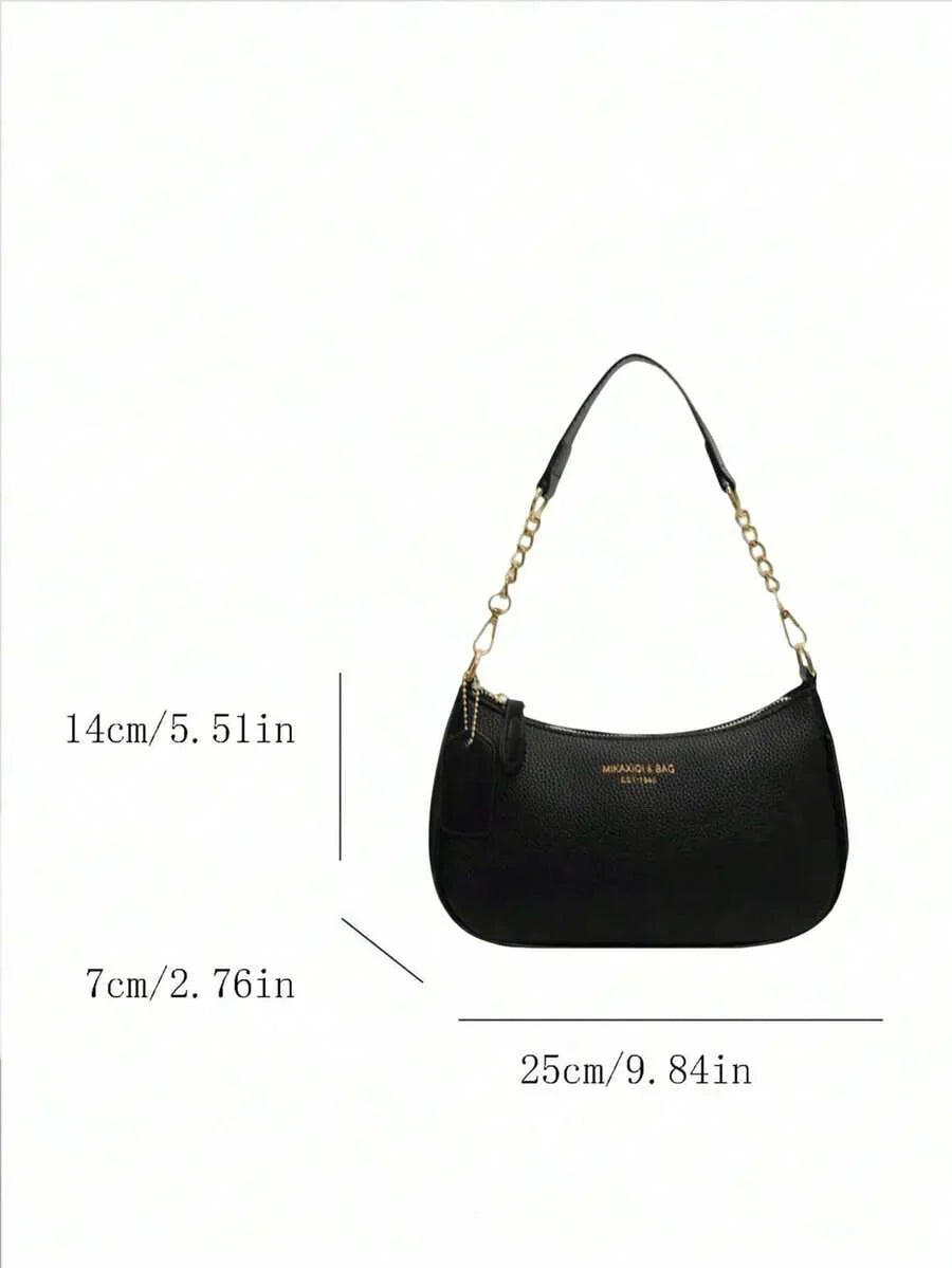 White Ladies' Shoulder Bag Made Of PU Material