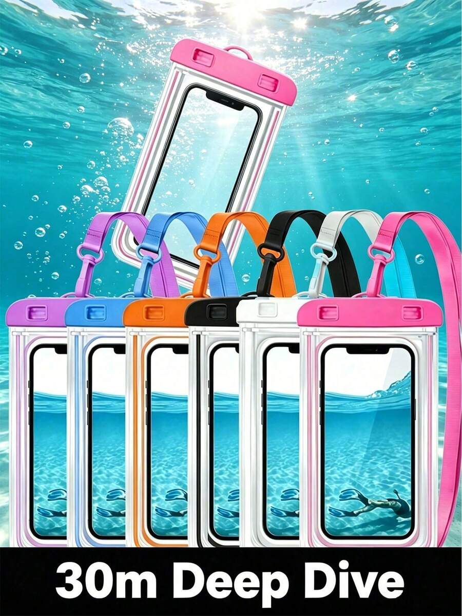 PVC Waterproof Phone Pouch With Lanyard