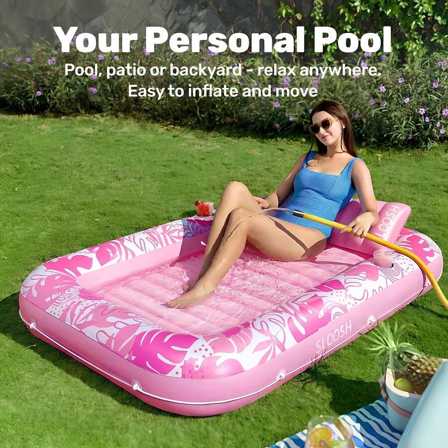 Water Hammock For Adults 4 In 1 Inflatable Pool Float