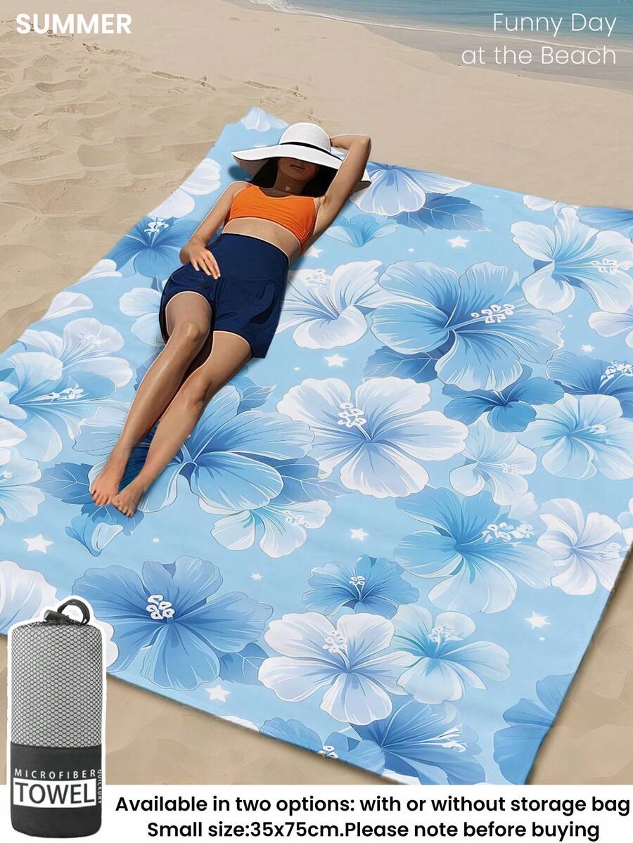 Printed Beach Towel, Flamingo Pattern Swimwear