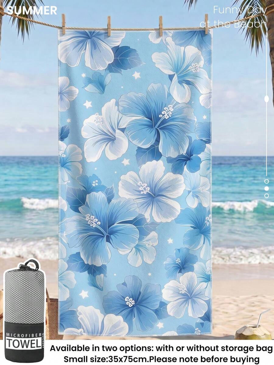 Printed Beach Towel, Flamingo Pattern Swimwear