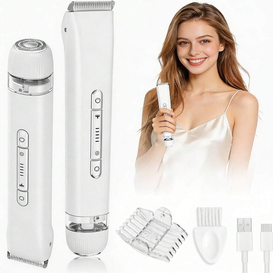 2 In 1 Women Electric Razor & Bikini Trimmer
