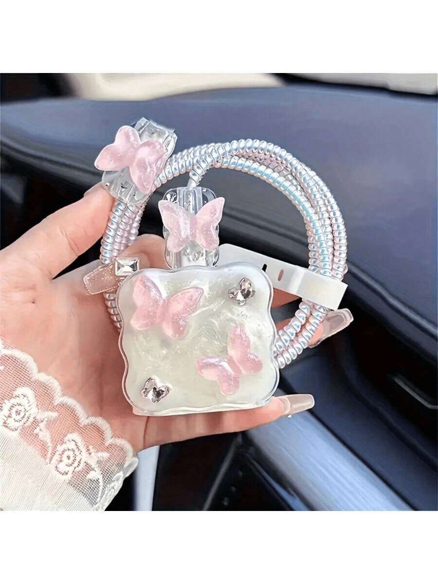 3D Bowknot/Heart/Star Charger Protector Case